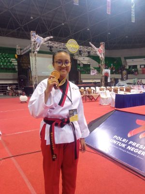Juara 1 Poomsae Pra Cadet  C Jalur Prestasi Tingkat Nasional