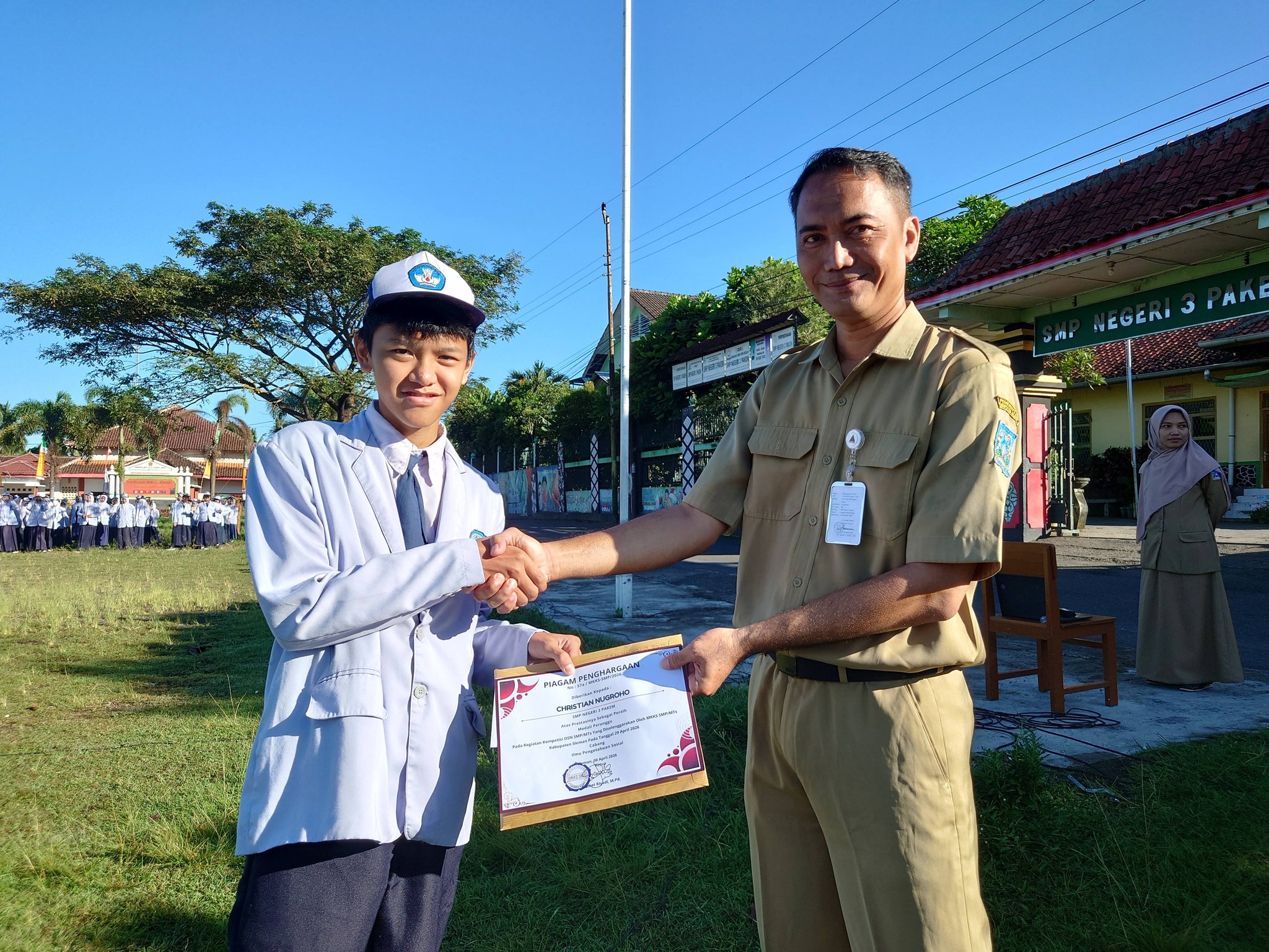 MEDALI PERUNGGU OSN SMP/MTS oleh MKKS SMP/MTS Dinas Pendidikan Kabupaten Sleman