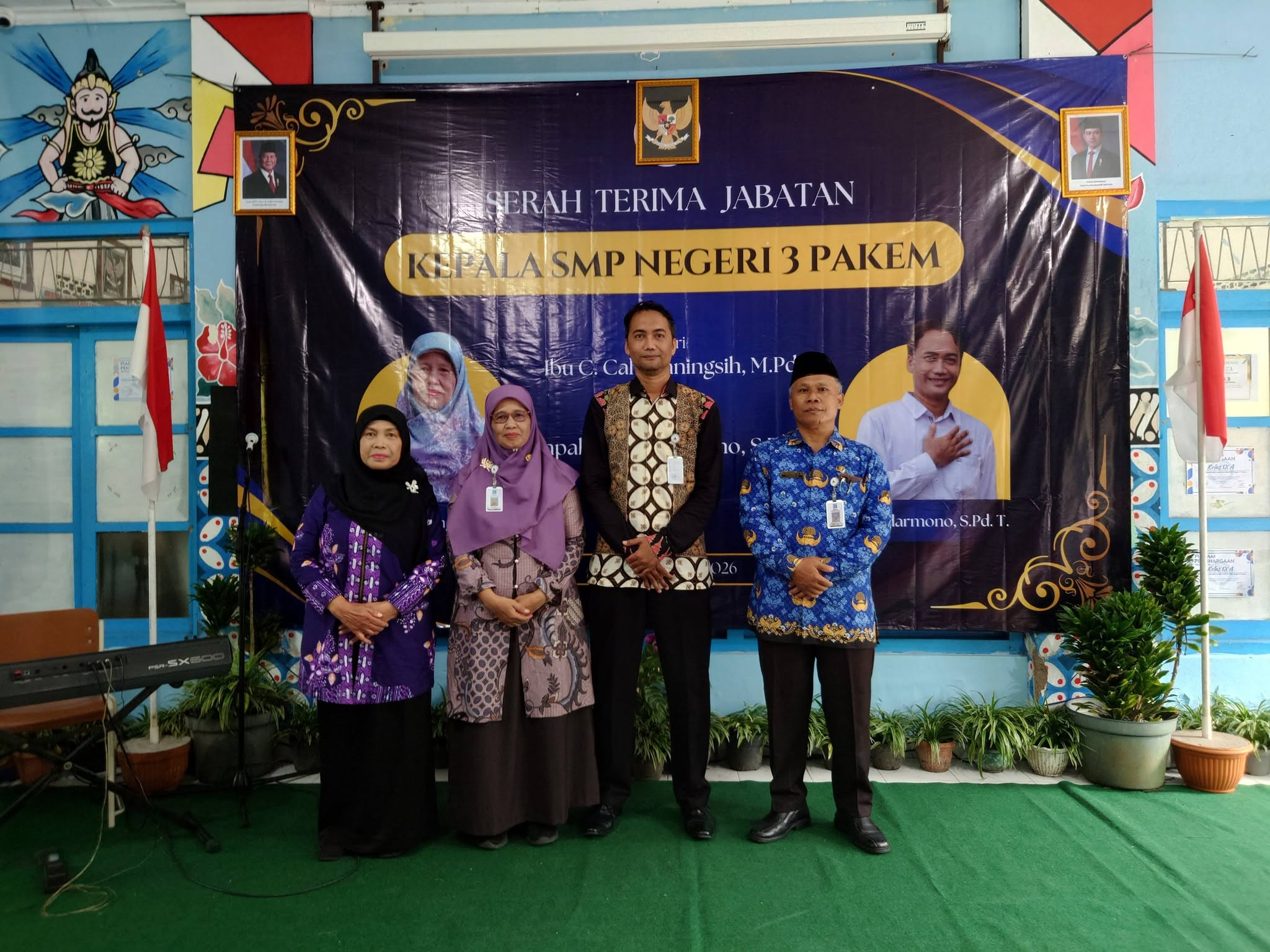 SERAH TERIMA JABATAN KEPALA SMP NEGERI 3 PAKEM