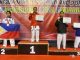 Juara 1 Pertandingan Karate Kelas Kumite Perorangan -35 kg Putri Yogyakarta Open Tournament International Championship VI Tahun 2026